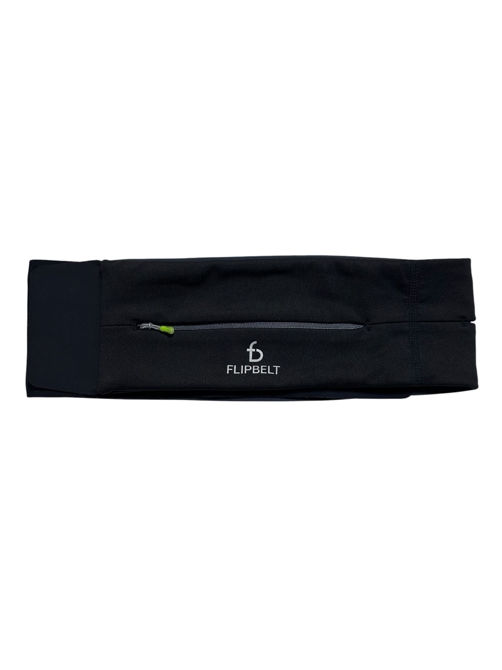 FlipBelt Running Waistband with Zipper Pocket Pouch Grey Sz.XS-XL - Adjustable